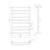 Рушникосушка водяна Mario Люкс 900х630/600