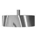 Лійка димохідна Ø 200 мм нержавіюча сталь 0,5 мм