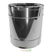 Труба на димохід 0,25 м Ø 130/200 нерж/нерж 0,5 мм