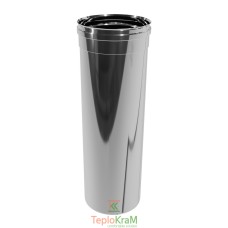 Труба димохідна 0,5 м Ø 130 нержавіюча сталь 0,5 мм
