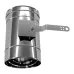 Регулятор тяги дымохода Ø 130 мм нержавеющая сталь 0,8 мм