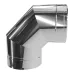 Коліно 90° на димохід Ø 120/180 мм нерж/нерж 1 мм