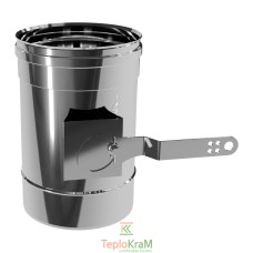 Регулятор тяги димохода Ø 100 мм нержавіюча сталь 1 мм