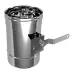 Регулятор тяги дымохода Ø 120 мм нержавеющая сталь 1 мм