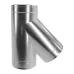 Трійник 45° на димохід Ø 125/200 мм нерж/оц 1 мм