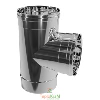 Тройник 87° Ø 250 мм нержавеющая сталь 1 мм