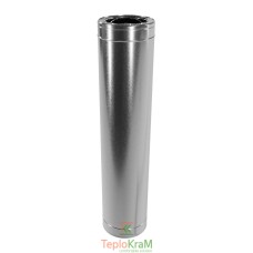 Труба на димохід 1 м Ø 150/220 нерж/оц 1 мм