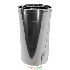 Труба димохідна 0,3 м Ø 120 нержавіюча сталь 1 мм