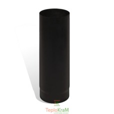 Труба дымоходная Versia-Lux 1 м Ø 130 черная сталь 2 мм