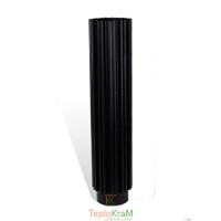 Труба-радіатор Versia-Lux 0,5 м Ø 120 чорна сталь 2 мм