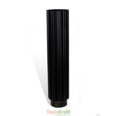 Труба-радиатор Versia-Lux 0,5 м Ø 120 черная сталь 2 мм