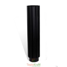 Труба-радіатор Versia-Lux 0,5 м Ø 150 чорна сталь 2 мм