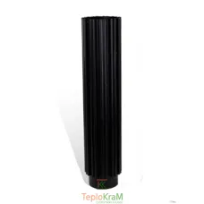 Труба-радіатор Versia-Lux 0,5 м Ø 160 чорна сталь 2 мм