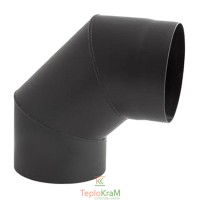 Колено Darco 90° на дымоход Ø 250 черная сталь 2 мм