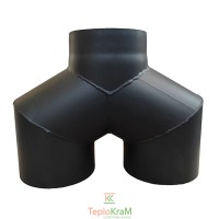 Трійник-штани 120° Darco Ø 150+ мм чорна сталь 2 мм