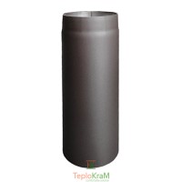Труба димохідна Darco 0,5 м Ø 120 мм чорна сталь 2 мм (антрацит)