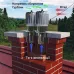 Турбовент Darco TULIPAN Ø 150 нержавеющая сталь 1 мм (с квадратной основой)