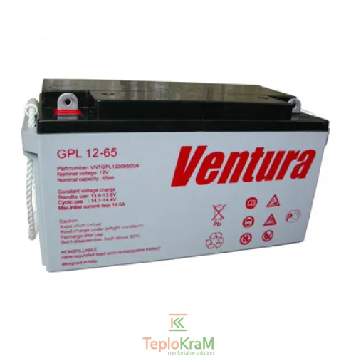 Аккумулятор AGM Ventura GPL 12-65 12 В, 65 А/ч