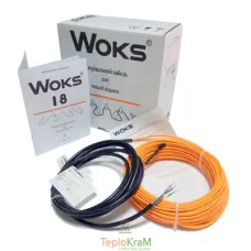 Комплект для теплої підлоги під плитку двожильний Woks 18, 1490 Вт, 84 м