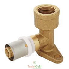 Кутник настінний HERZ з короткою різьбовою муфтою 16х2 мм-R 1/2"