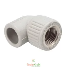 Кутник 90° Wavin Ekoplastik 25 мм х внутрішня різьба 1/2"