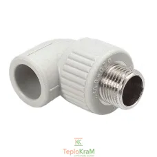 Уголок 90° Wavin Ekoplastik 25 мм х внешняя резьба 3/4"