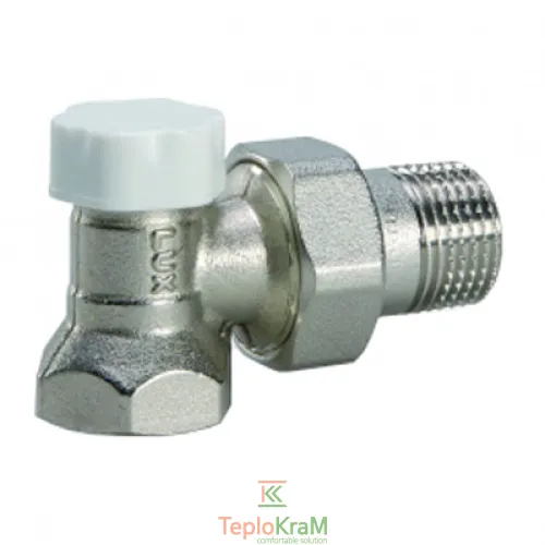 Кутовий регулювальний клапан Luxor DS 122 G 1/2" відсічний 