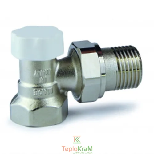 Кран радіаторний відсікаючий Luxor DS 1122 кутовий 1/2"
