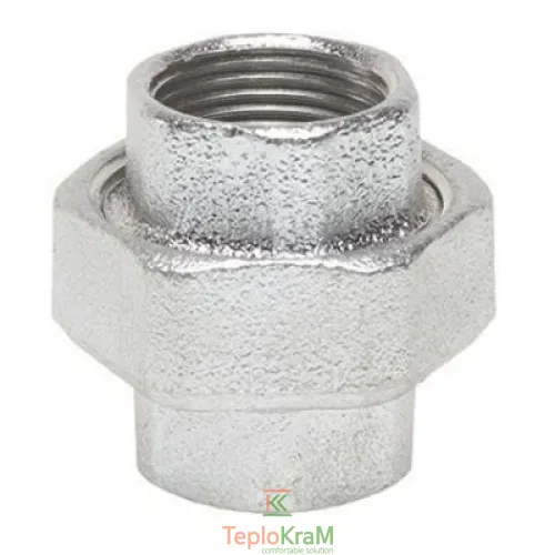 Американка прямая оцинкованная Gebo 330-8V внутренняя резьба 1 1/2"