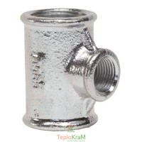 Тройник редукционный оцинкованный Gebo 130-26V внутренняя резьба 1"х 3/4" х 1"