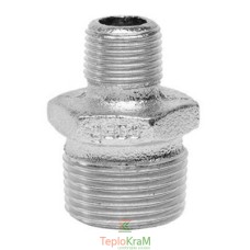 Ниппель редукционный оцинкованный Gebo 245-32V внешняя резьба 1 1/2"х 1 1/4"