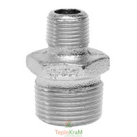 Ниппель редукционный оцинкованный Gebo 245-33V внешняя резьба 2"х 1"