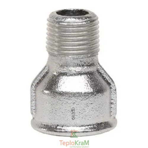 Переходник редукционный оцинкованный Gebo 246-32V внутренняя резьба 1 1/2"/ наружная резьба 1"