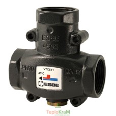 Термокран ESBE VTC511, внутрішня різьба Rp 1 1/4", температура відкриття 65 °C