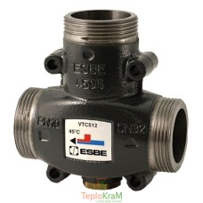 Термокран ESBE VTC512, зовнішня різьба Rp 1 1/2", температура відкриття 70 °C
