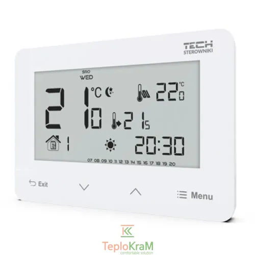Проводной программатор-термостат TECH ST-293z v3 с функцией Optimum Start (возможность подключения теплого пола)