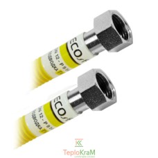 Газовий шланг в ПВХ Eco-Flex Dn 12 Гайка 1/2"-Гайка 1/2" 80 см