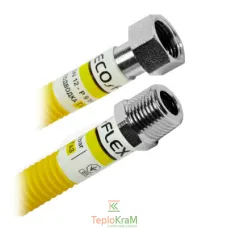 Газовий шланг в ПВХ Eco-Flex Dn 12 Гайка 1/2"-Штуцер 1/2" 100 см