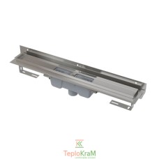 Водоотводный желоб Alcaplast APZ1004-650, с порогами для перфорированной решетки и регулируемым воротником к стене