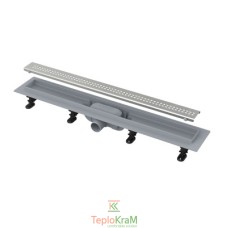 Водоотводный желоб Alcaplast APZ9-750M Simple, с порогами для перфорированной решетки