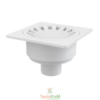 Зливний трап Alcaplast, 150x150/50 мм, з прямою підводкою, решітка: пластик, гідрозатвор мокрий (APV16)