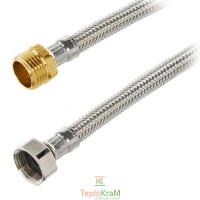 Шланг для води Luxor DN 6 гайка 1/2"-штуцер 1/2" 40 см (бронза/нікель)