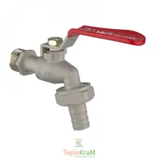 Кран для полива V & G VALOGIN Optima, 1/2", красная ручка-рычаг (VG-105101)
