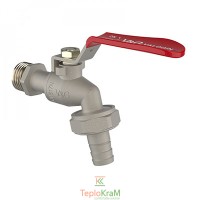 Кран для полива V & G VALOGIN Optima, 3/4", красная ручка-рычаг (VG-105102)