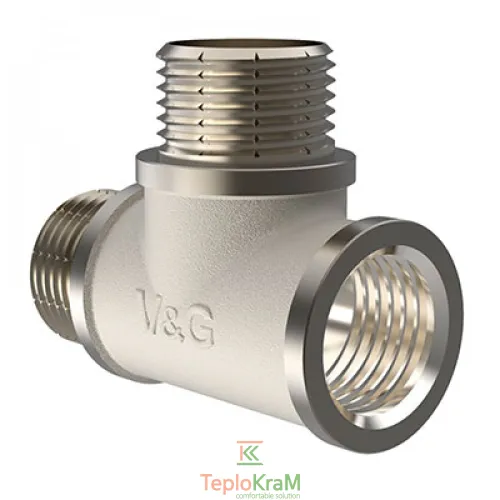 Трійник V&G VALOGIN, ЗхЗхВ 1/2" (VG-202601)