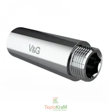 Подовжувач хромований V&G VALOGIN, ВхЗ 1/2", 60 мм (VG-210108)