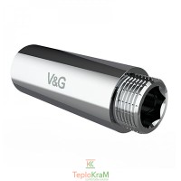 Подовжувач хромований V&G VALOGIN, ВхЗ 3/4", 30 мм (VG-210117)