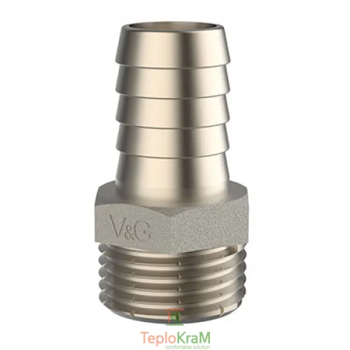 Штуцер для приєднання шланга V&G VALOGIN, З 1/2"хЗ 10 мм (VG-213101)