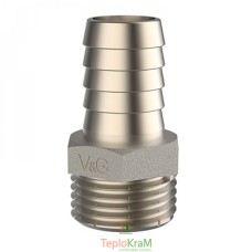 Штуцер для приєднання шланга V&G VALOGIN, З 1/2"хЗ 18 мм (VG-213105)