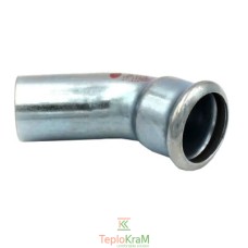 Коліно сталеве 45° Ø 108 мм в/з, оцинковане RM steelPRES 381/451 (381108451)